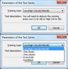 Parameters of the Test Series